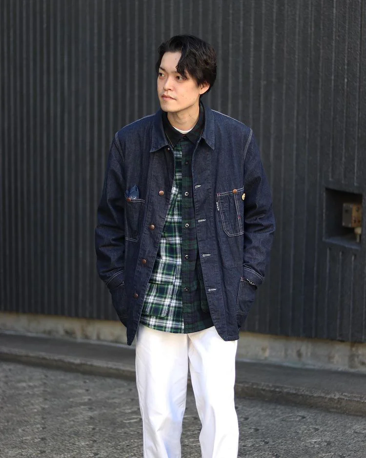 HOLLYWOOD RANCH MARKET | クレイジーチェック ファティーグシャツ