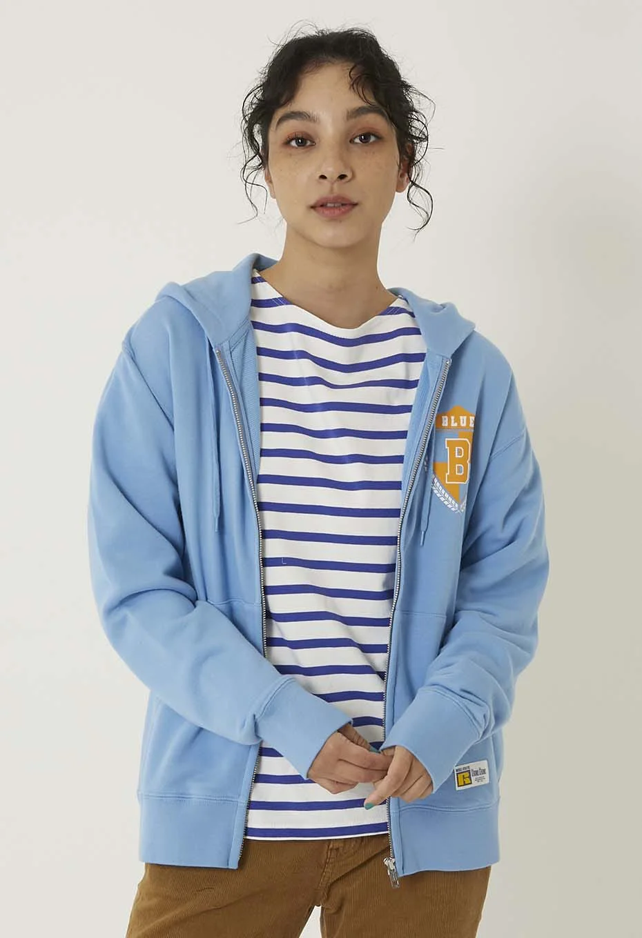 BLUE BLUE ポパイスウェット Yahoo!オークション - ブルーブルー × ポパイ クルーネック