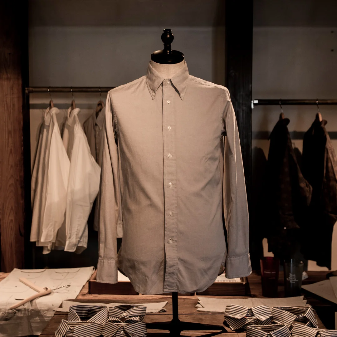 【美品】INDIVIDUALIZED SHIRT カスタムメイド 開襟シャツ 白 特別な1枚をオーダーできる＜INDIVIDUALIZED SHIRTS＞カスタム